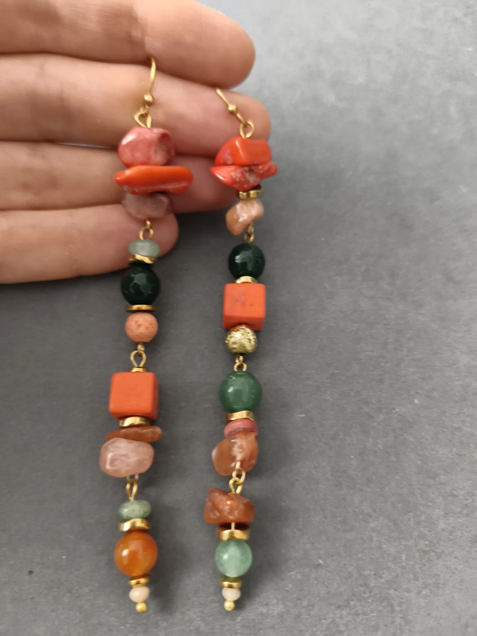 Pendientes de múltiples piedras – photo 4